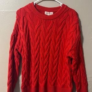 NWOT- Philosophy Red women’s sweater viscose blend size medium